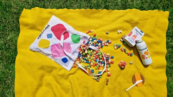 Playmais auf der Picknickdecke